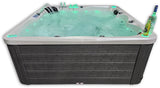5 Person Outdoor Double Lounger Hot Tub Spa Fully Loaded 4 Pump 62 Jets with Hard Top Cover Stairs Bluetooth Soundsystem