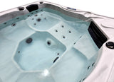 Six 6 Person Indoor Outdoor Hot Tub Whirlpool Spa Tub 5 Seats + 1 Lounger Balboa Upgrade 3HP Hydro Pump  CABO