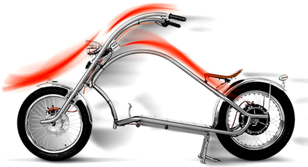 Fat Chopper NEW 60V Electric Fat Tire Scooter Chopper / Harley Design Cruiser Bike ...