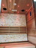 1/2 Person Indoor Traditional Wet / Dry Swedish Steam Sauna SPA Harvia 6KW 200F Canadian Red Cedar Wood