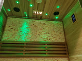 2/3 Person Canadian Red Cedar Traditional Swedish Finnish Steam Sauna SPA Harvia 6KW Heater Upgrade