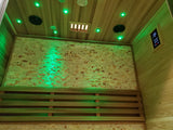 2/3 Person Canadian Red Cedar Traditional Swedish Finnish Steam Sauna SPA Harvia 6KW Heater Upgrade