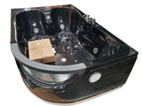 Black 2 Two Person Jetted Hydrotherapy Massage Whirlpool Bathtub Bath Tub SPA HEATED