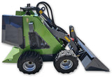 Briggs & Stratton XR2100 13.5HP Gas Powered Mini Stand-On Skid Steer Loader (Green)