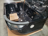 2 Person Corner Hydrotherapy Whirlpool Bathtub Spa Massage Therapy Hot Bath Tub w/ Heater - SYM634L Black