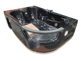 Black 2 Two Person Jetted Hydrotherapy Massage Whirlpool Bathtub Bath Tub SPA HEATED