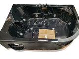 Black 2 Two Person Jetted Hydrotherapy Massage Whirlpool Bathtub Bath Tub SPA HEATED