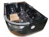 Black 2 Two Person Jetted Hydrotherapy Massage Whirlpool Bathtub Bath Tub SPA HEATED