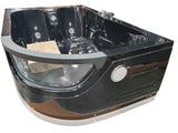 Black 2 Two Person Jetted Hydrotherapy Massage Whirlpool Bathtub Bath Tub SPA HEATED