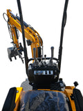 NEW Kubota Diesel Engine 1.2 Ton Mini Backhoe Excavator Bulldozer w/ Hydraulic Thumb Grapple