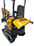 NEW Kubota Diesel Engine 1.2 Ton Mini Backhoe Excavator Bulldozer w/ Hydraulic Thumb Grapple