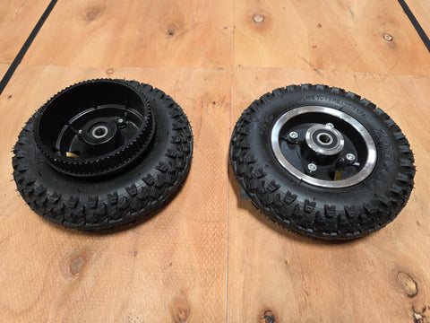 Pair of Off Road Electric Skateboard Tires and Wheels Left Right Rear 200x50