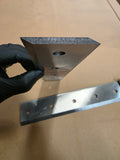 Set of Hardened Steel Stainless Steel Reversible Cutting Blades for our 18HP Wood Chipper
