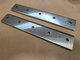 Set of Hardened Steel Stainless Steel Reversible Cutting Blades for our 18HP Wood Chipper