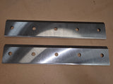 Set of Hardened Steel Stainless Steel Reversible Cutting Blades for our 18HP Wood Chipper