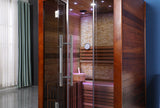 1/2 Person Indoor Traditional Wet / Dry Swedish Steam Sauna SPA Harvia 6KW 200F Canadian Red Cedar Wood