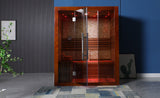 2/3 Person Canadian Red Cedar Traditional Swedish Finnish Steam Sauna SPA Harvia 6KW Heater Upgrade