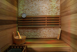 1/2 Person Indoor Traditional Wet / Dry Swedish Steam Sauna SPA Harvia 6KW 200F Canadian Red Cedar Wood