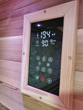 1/2 Person Indoor Traditional Wet / Dry Swedish Steam Sauna SPA Harvia 6KW 200F Canadian Red Cedar Wood