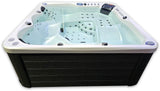 5 Person Outdoor Double Lounger Hot Tub Spa Fully Loaded 4 Pump 62 Jets with Hard Top Cover Stairs Bluetooth Soundsystem