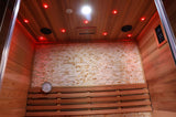 2/3 Person Canadian Red Cedar Traditional Swedish Finnish Steam Sauna SPA Harvia 6KW Heater Upgrade