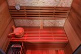 2/3 Person Canadian Red Cedar Traditional Swedish Finnish Steam Sauna SPA Harvia 6KW Heater Upgrade