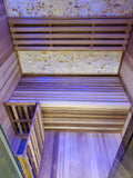 1/2 Person Indoor Traditional Wet / Dry Swedish Steam Sauna SPA Harvia 6KW 200F Canadian Red Cedar Wood