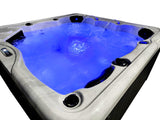 Six 6 Person Indoor Outdoor Hot Tub Whirlpool Spa Tub 5 Seats + 1 Lounger Balboa Upgrade 3HP Hydro Pump  CABO