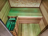 1/2 Person Indoor Traditional Wet / Dry Swedish Steam Sauna SPA Harvia 6KW 200F Canadian Red Cedar Wood