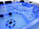 Outdoor 6 Person 123 JETS Double Lounger Hot Tub Spa Fully Loaded 5 Pump 3HP VOLCANO JETS + BALBOA