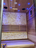 1/2 Person Indoor Traditional Wet / Dry Swedish Steam Sauna SPA Harvia 6KW 200F Canadian Red Cedar Wood