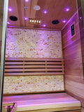 1/2 Person Indoor Traditional Wet / Dry Swedish Steam Sauna SPA Harvia 6KW 200F Canadian Red Cedar Wood