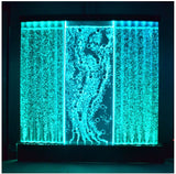 HUGE 6.5' x 6.5' LED FULL Color Bubble Wall Water Fountain Panel Restaurant  *Local Pickup Only