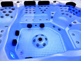 Outdoor 6 Person 123 JETS Double Lounger Hot Tub Spa Fully Loaded 5 Pump 3HP VOLCANO JETS + BALBOA