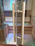 2/3 Person Canadian Red Cedar Traditional Swedish Finnish Steam Sauna SPA Harvia 6KW Heater Upgrade