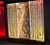 HUGE 6.5' x 6.5' LED FULL Color Bubble Wall Water Fountain Panel Restaurant  *Local Pickup Only