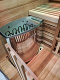 1/2 Person Indoor Traditional Wet / Dry Swedish Steam Sauna SPA Harvia 6KW 200F Canadian Red Cedar Wood