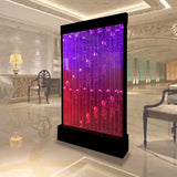 48" x 79" Tall Programmable Full Color LED Lighting Bubble Wall Fountain Floor Panel Display WiFi Bluetooth App Control