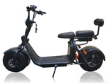 NEW 2000W Double Seat Double Battery Fat Tire CityCoco Scooter Moped 40AH Long Range Lithium Battery