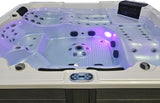 Outdoor 6 Person 123 JETS Double Lounger Hot Tub Spa Fully Loaded 5 Pump 3HP VOLCANO JETS + BALBOA