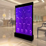 48" x 79" Tall Programmable Full Color LED Lighting Bubble Wall Fountain Floor Panel Display WiFi Bluetooth App Control
