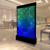 48" x 79" Tall Programmable Full Color LED Lighting Bubble Wall Fountain Floor Panel Display WiFi Bluetooth App Control