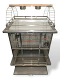 Large 304 Stainless Steel Indoor / Outdoor Parrot Macaw Bird Cage w/ Play Top Stand