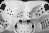 Outdoor 6 Person Double Lounger Hot Tub Spa Fully Loaded 4 Pump 3HP Hard Top Included