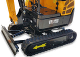 Kubota D722 Diesel 1.8 Ton Mini Excavator Backhoe Digger EPA Certified Swing Boom Telescoping Tracks Hydraulic Thumb BLACK
