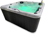 Six 6 Person Indoor Outdoor Hot Tub Whirlpool Spa Tub 5 Seats + 1 Lounger Balboa Upgrade 3HP Hydro Pump  CABO