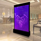 48" x 79" Tall Programmable Full Color LED Lighting Bubble Wall Fountain Floor Panel Display WiFi Bluetooth App Control