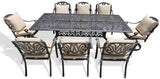 New 9 Piece Cast Aluminum Outdoor Patio Dining Table Set Antique Bronze Sunbrella Cushions Upgrade