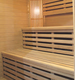 Triple Bench OUTDOOR Canadian Hemlock Wet Dry Traditional Swedish Steam Sauna SPA 9KW Upgrade