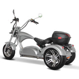 NEW Low Rider Harley Style Electric Trike Scooter 3 Wheel 2000W 60V 40AH Upgrade  Silver / Blue / Oxblood